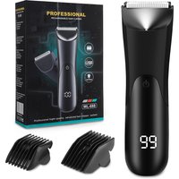 Men's Body Hair Trimmer Epilator Beard Shaver for Groin Chest Armpit Arms Legs - All-In-One Hair Removal Razor