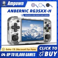ANBERNIC RG35XX H Handheld Game Console 3.5''IPS Screen HDMI Output Linux System RG35XXH Retro Video Simulator Console Kids Gift