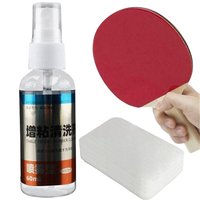 Table Tennis Racket Cleaning Kit Tennis Bat Rubber Cleaner 60ml Pingpong Tackifiers Rubber Racket Spray Agent Anti-static