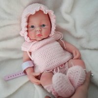 12" Micro Preemie Full Body Silicone Baby Doll Boy " Aron" Lifelike Reborn Doll Surprice Children Anti-Stress