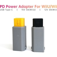 USB Type-C Port Adapter Converter For WiiU And WII Video Console Power PD Power Supplies Rated At 45W Or Higher DIY Game Part