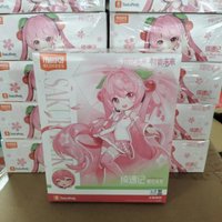 BLOKEES Hatsune Miku Building Blocks Meet Cherry Blossom Future Q Anime Cartoon Assembled Toy Model Ornaments Holiday Gifts