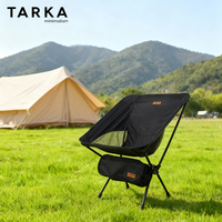 TARKA Camping Folding Chair Moon Chair, Outdoor Lightweigt Foldable Seat Travel Fishing Chair, Garden Party Picnic Camp Supplies