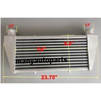 23.75" X9" X2.75" Universal Aluminum Turbo Intercooler 2.5" pipe Tube Fin Design