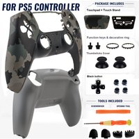 For PS5 Controller Replacement Shell Full Cover Faceplate DIY Mod Kit Anti-Scratch BDM-010 020 030 040 050 Game Accessories image 4