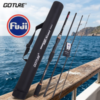 Goture 1.98-3.6M Xceed 4 Setions Travel Fishing Rod With Fuji Guide Ring Carbon Fiber Spinning Casting Lure Rod For Carp Fishing