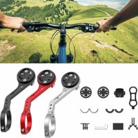 2 In 1 Bike Lamp Bracket Aluminum Alloy Bicycle Computer Mount Bracket Accessories Fit for Garmin / Bryton
