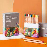 24/48 Colors Triangular Colored Pencils Assorted Colors Thick Lead Soft Core Coloring Pencils for Artists Art Supplies