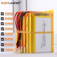 5Pcs/Lot 104060 3.7V 3000mAh Polymer Lithium Battery 304060 404060 504060 604060 704060 804060 904060