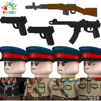 Kids Toys WW2 Building Blocks Soviet Soldiers Mini Action Figures Educational Toys For Kids Christmas Gifts