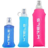 WRELS Camping Soft Water Bottle Sports Folding Hydration Bag Flask Outdoor Running Cycling BPA Free Portable Soft Water Bottle