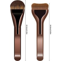 Double Head Face Makeup Brush Set Soft Fiber Foundation Brush Concealer Brush Beginner-Friendly Beauty Tools
