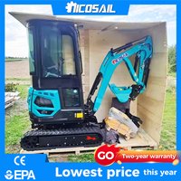 1.8 Ton Engine Excavator Micro Digger 2 Ton EPA/CE/EURO 5 Customizable Compact Mini Excavator with attachments Prices
