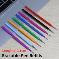 8PCS/LOT Hot Erasable Pen Office Signature Gel Pen Refill Magic Accessories 0.5mm 8color Ink Writing Tools Material Escolar