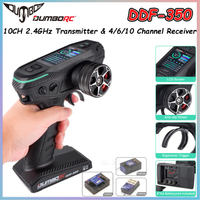 DUMBORC DDF-350 10CH Transmitter 2.4G 10Channel Remote Controller P6F P6DC Gyro Receiver for Drift Car Tank Boat Robot Toy Wltoy