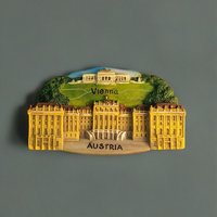 Austria Vienna Sch รถ nbrunn Palace Tourist Souvenir Creative 3D Painting Decoration Magnetic Refrigerator Sticker Gift