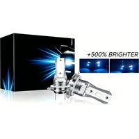 2Pcs H7 LED H4 H1 Headlight Bulb 50000lm Halogen Size Design For Car Led Lamp CSP Led Chips Headlamp 6500K White 12V 24V