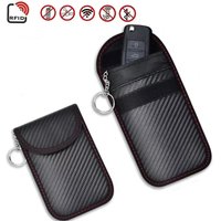 1Car Key Signal Shielding Box Faraday Cage Remote Control Package Keyless Rfid Shielding Package Car Accessories