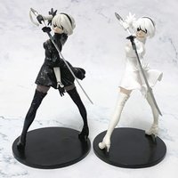 Hot 18cm Anime NieR Automata 2B Figure Yorha 2B 2P Color White PVC Action Figure Collectible Model Statuette Toys Doll Xmas Gift