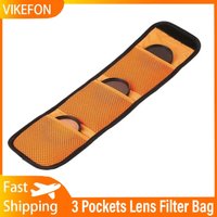For 82mm ND UV CPL Camera Lens Filter Holder Wallet Case 1PC 3 Pockets Lens Filter Bag Camera Lens Filter Pouch