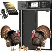 Hot Selling Pet Supplies Rotating Chicken Door Waterproof Automatic Chicken Coop Door Battery Powered and Smart Timer
