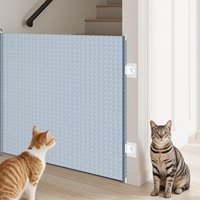 Retractable Gate Indoor No-Drill Pets Mesh Door Doorways Mesh Gate for Indoor Home Staircase Hallway Terrace Porch Kitten Puppy