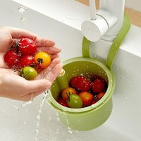 Portable Push-type Kitchen Sink Filter Basket Separate Drain Bowl Filter Basket Anti-leakage Anti-leakage Sink Storage Rack