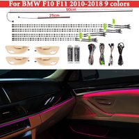 Specific for BMW 5 series F10 F11 Interior Ambient LED Light Kits 9 Colors Decorative Atmosphere Lighting Inner Accessories