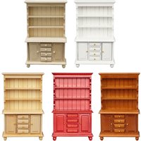 U13F Dollhouses Miniature Three Layers Bookcase Furniture For Kids Play