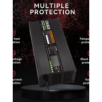 29.2V 22A LiFePO4 Battery Smart Charger Usd For 8S 24V 25.6V Battery Pack Fast Charging With Digital Display Charger