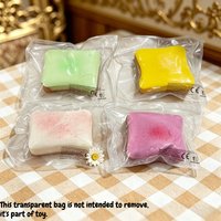 HefengCL Color Square Toast Fidget Squishy Soft TPR Squeeze Sensory Stress Relief Toy Sim Food Kids Party Holiday Birthday Gift