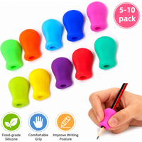 5-10pcs Writing Corrector Finger Posture Correction Tool Trainer Children's Pen Writing Assistant Grip Suit Student Stationery