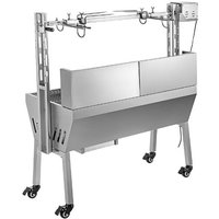 New Design Barbecue Grills Roaster Rotating Rotisserie Lamb Barbecue Grill 2 In 1 Charcoal Wood Burning Patio Camping BBQ Grill