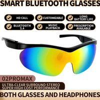 2026 Smart Bluetooth Glasses AI Glasses AI Smart Bluetooth Phone Answering Cool Smart Glasses Cycling Fishing Outdoor Sunglasses