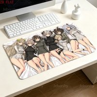 Arknights Summer Beach Anime Desk Mat Non-slip Rubber Base Large Keyboard Pad For Gaming Office Home