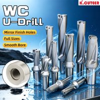 WC Series Indexable CNC Drill Bits C20 C25 C32 C40 Metal Drill Bites Insert 11mm-49mm for U Drill Lathes Water Cooled