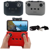 For DJI Mini 2 SE /3 4 PRO/ Air 2/2S /Mavic 3 RC N1/N2/MINI 4K Silicone Protective Cover Remote Controller Strap Accessories