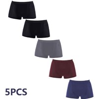 5 Pcs/Lot Men's Mesh Boxer Briefs Hole Sexy Shorts Panties Spring Summer Underwear Breathable Hombre Underpants Boxershorts