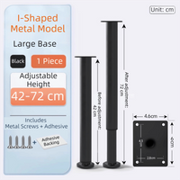 Adjustable Height Furniture Support Legs Load-Bearing Replacement Legs Bed Beam Support Leg Heavy-Duty DIY Accessories