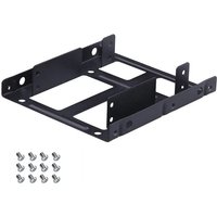 Metal Dual 2.5" To 3.5" Hard Drive Bay Mounting Bracket - 2 X 2.5" To 3.5" HDD / SSD Mounting Bracket