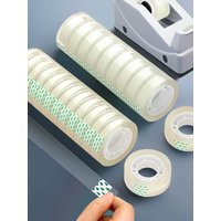 12pcs Transparent Strong Adhesive Tape, 400cm 1.1cm Width Strong Clear Sealing Tape for Office School Home Gift Packaging
