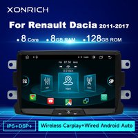 Android 14 Car Radio For Dacia Lodgy Logan Duster Sandero Renault Captur Lada Xray Wireless CarPlay Android Auto DSP Multimedia