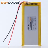 2W /JST2.0 2P 3.7V 5000mAh 954292 Rechargeable Lithium Li-ion Li Polymer Battery For mobile power charge treasure tablet pc BANK