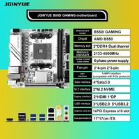 JGINYUE AMD B550 AM4 mini ITX Motherboard supports Ryzen R5 4000/5000 series processors DDR4 RAM PCI-E 4.0 B550i GAMING