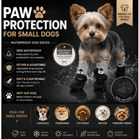 Comfortable Pet Dog Boots Non-Slip Waterproof Rubber Knitting Socks Warm Rain Snow Shoes for Small Medium Dogs Cats