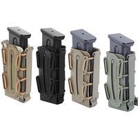 Taktische Molle 9mm Magazintasche Pistole Mag Halter mit Gürtelclip für Glock 17 19 Beretta M9 Fastmag Soft Shell Holster Jagd