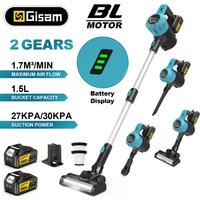 Odkurzacz elektryczny Gisam 30Kpa Brushless, 1.5L, akumulatorowy, do zbierania pyłu, narzędzia czyszczące, kompatybilny z akumulatorami Makita 18V.