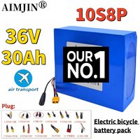 10S8P 36V 30Ah/30000mAh 250W~1000W Li-ion Rechargeable Battery Pack with BMS for E-bike E-Car E-Scooter+42v charger