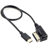 Type-C Audio Cable with Charging 30cm AMI MDI Media-In Adapter for Audi Golf MK7 GTI A6 Q5 VW Skoda AUX Audio For iPhone Android
