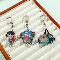 Anime Peripheral One Piece Road Feisuolongjiaoba Cute Acrylic Keychain Backpack Pendant Accessories